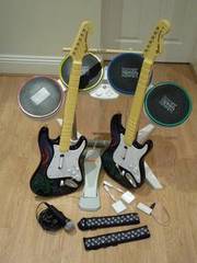 RockBand Band Set for the Wii (Complete & Customised Instrument Set)